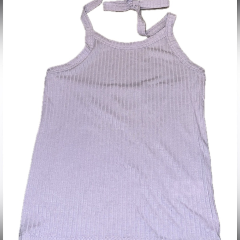 Lavender high neck tank top - Picture 1 of 2